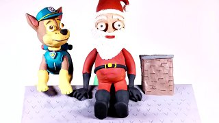 Christmas Cartoon Santa! Paw Patrol Chase Rescue Play Doh