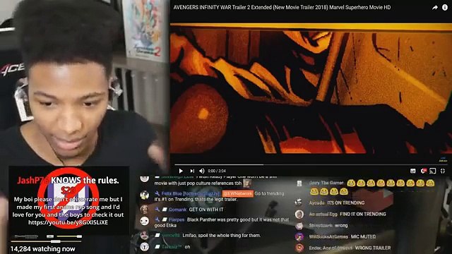ETIKA REACTS TO AVENGERS: INFINITY WAR TRAILER | ETIKA STREAM HIGHLIGHT
