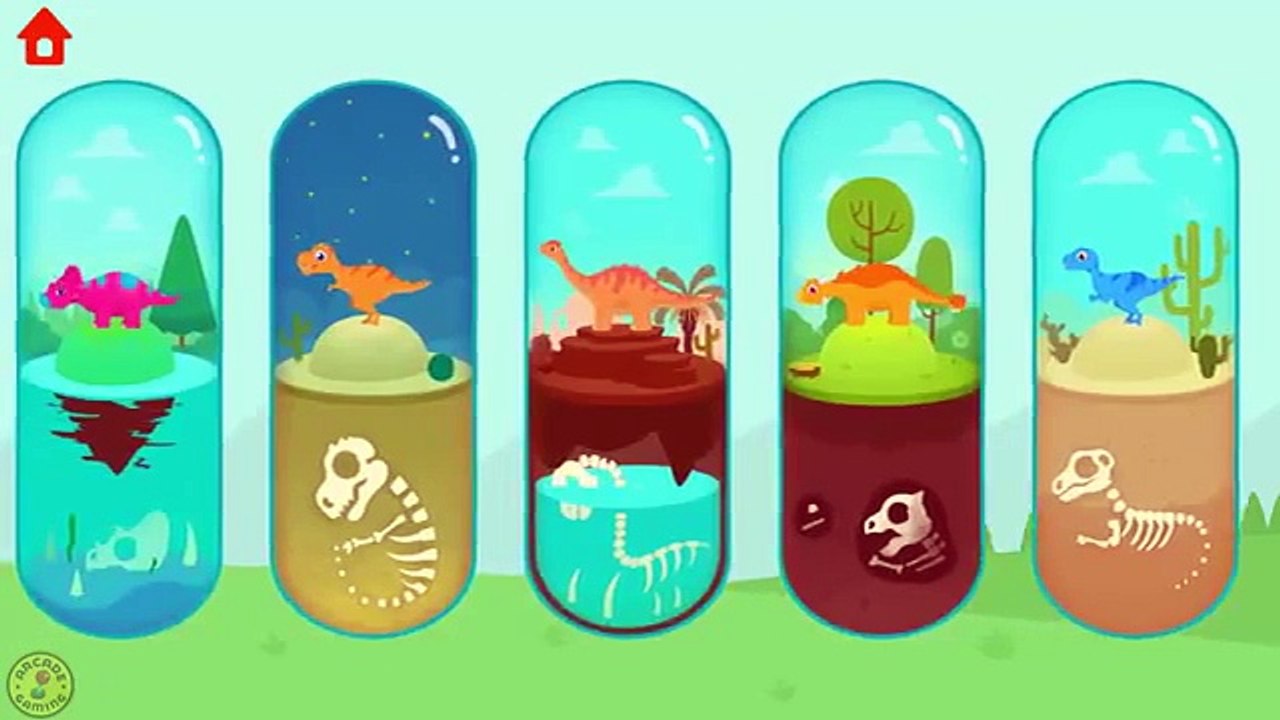 Jurassic Dig Find Dinosaur Bones With Cute Vehicles Fun Dino Simulator Games For Kids