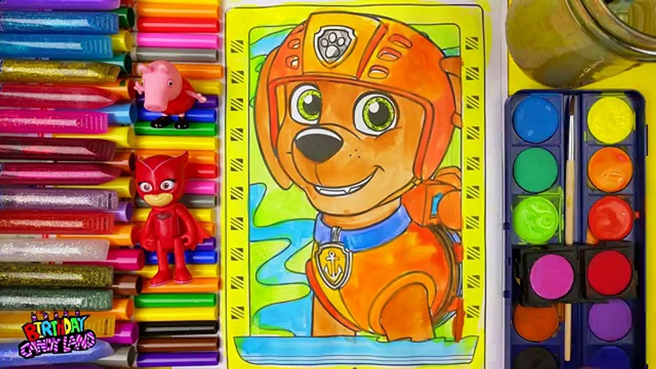 Coloring Paw Patrol Zuma Colouring Pages for Kids | Paw Patrol Coloring Book