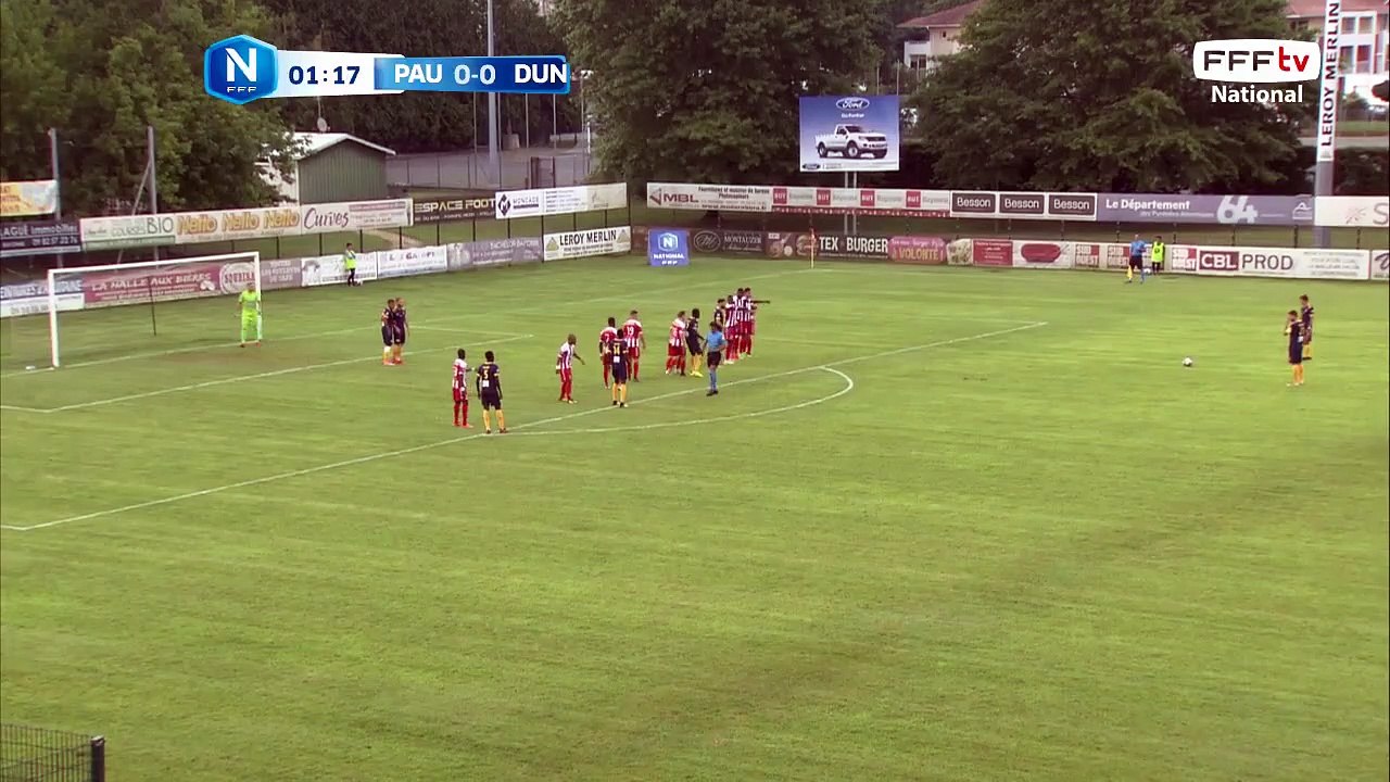 Coup franc largement au dessus des cages.