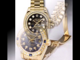 gold rolex whit diamonds