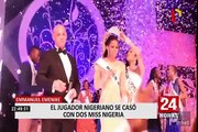 Futbolista causa revuelo tras haberse casado con dos Miss Nigeria