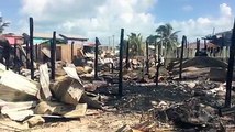 Boca Del Río fire aftermath. Several homes were destroyed in the early hours of today, Saturday, August 4th. We will have more details on this tragedy.