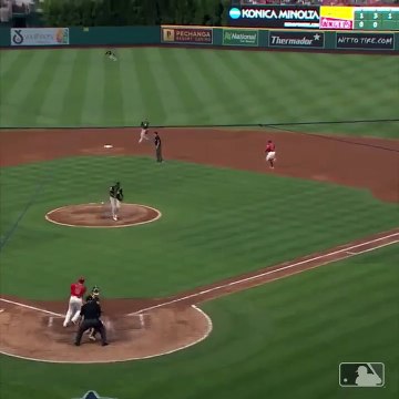Le lancer du siècle de Ramon Laureano d'une distance de 97 mètres contre les Angels