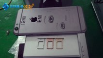 IMEI marking on Iphone 6s plus sim tray by fiber laser marking machine