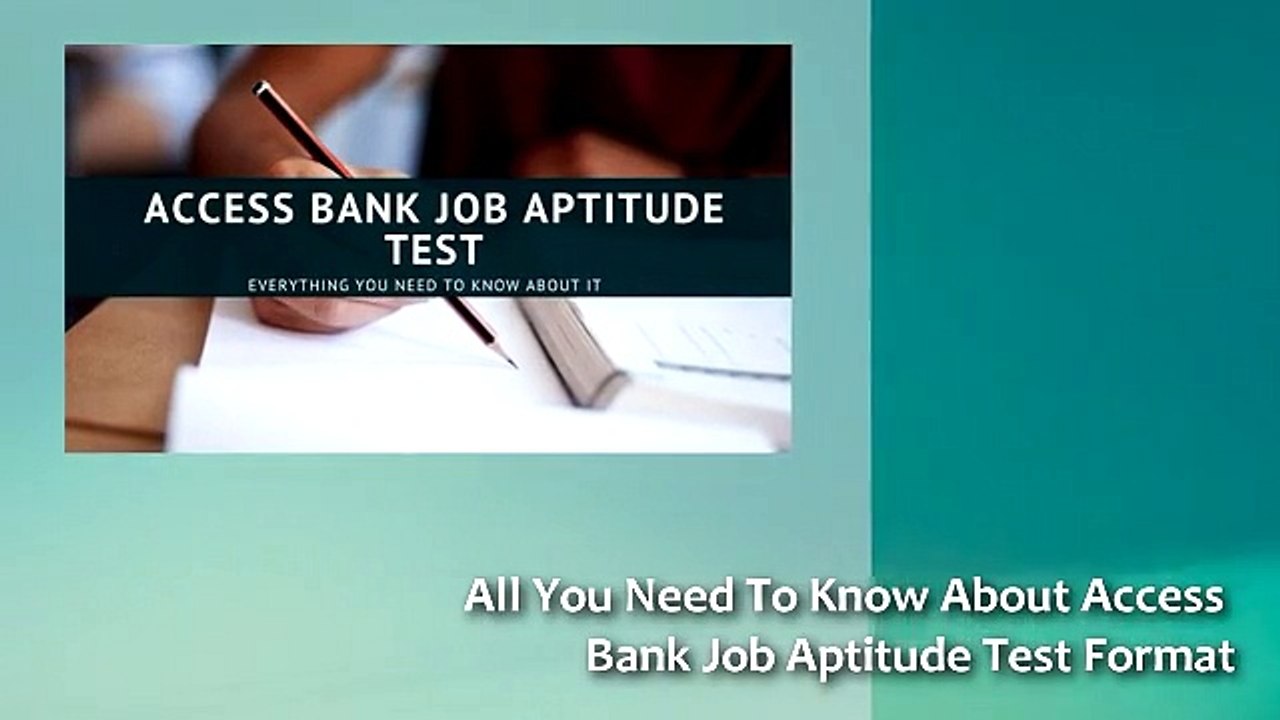 Get Past Questions Of Aptitude Test For Banks