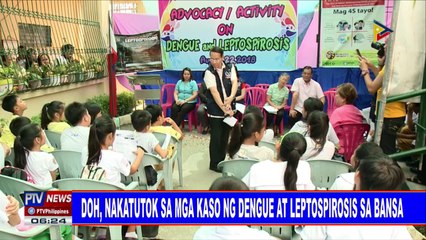 DOH, nakatutok sa mga kaso ng dengue at leptospirosis sa bansa
