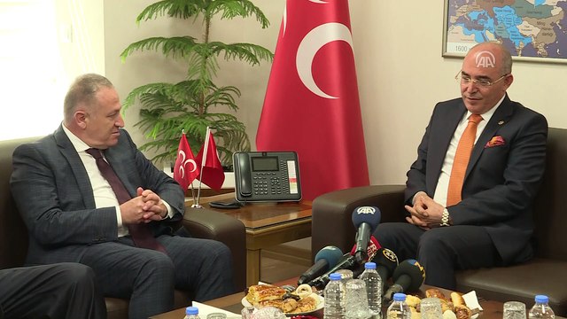 Siyasi partilerde bayramlaşma - SP, DP ve CHP heyetinden MHP'ye ziyaret - ANKARA
