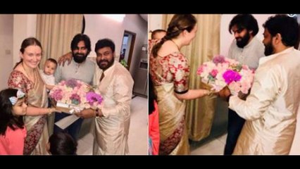 Pawan Kalyan Reaches To Chiranjeevi's House Along With His Family