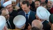Watch: Syria's Bashar al-Assad attends morning prayers