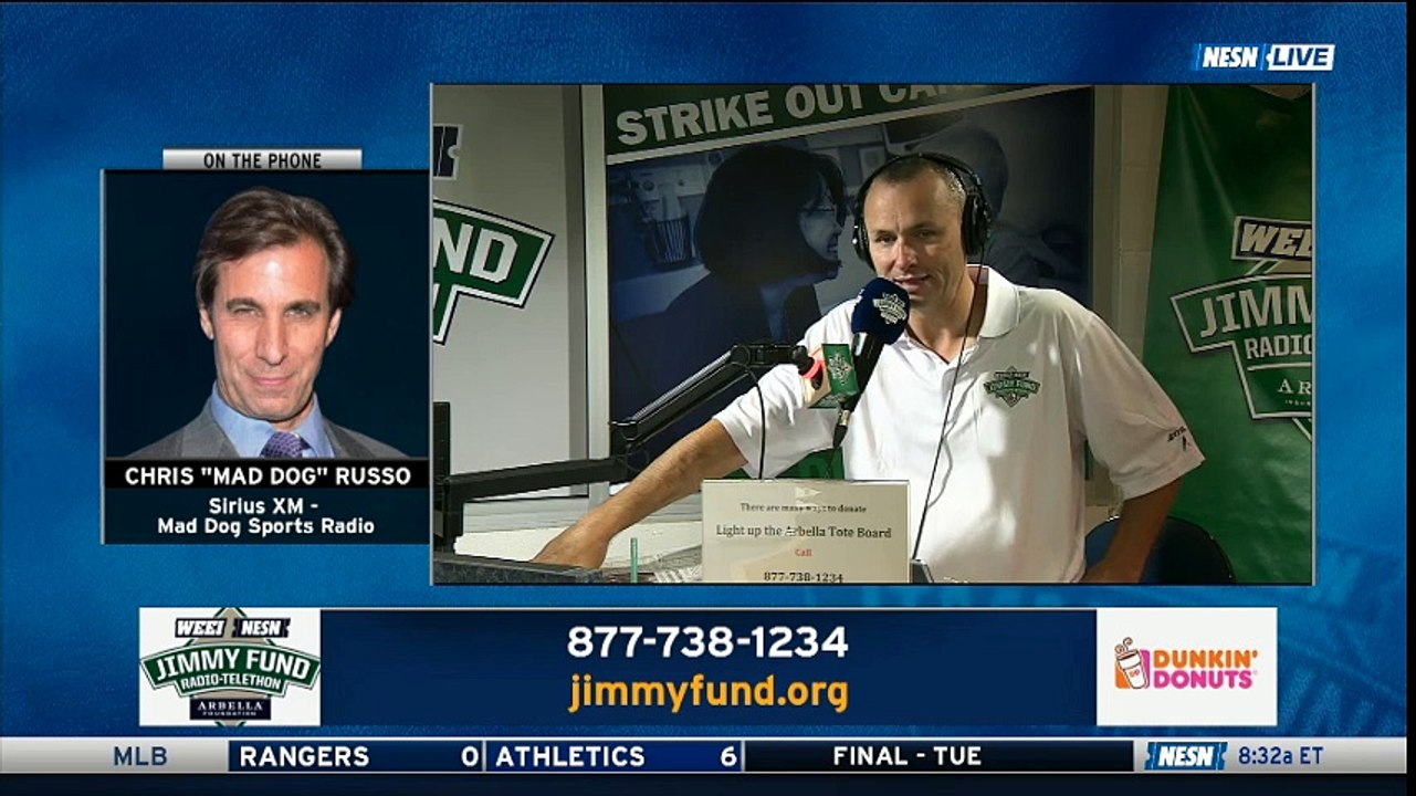 Chris "Mad Dog" Russo joins the 2018 WEEI/NESN Jimmy Fund Radio Telethon