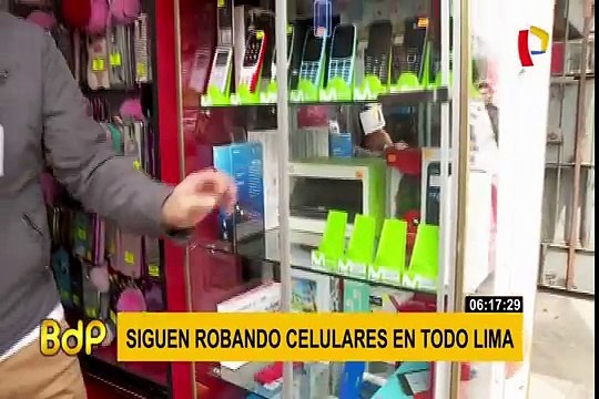 Continúan los robos de teléfonos celulares en todo Lima