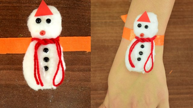 Raksha Bandhan: Rakhi for Kids DIY | Snowman Rakhi From Cotton | बच्चों के लिए बनाएं राखी | Boldsky