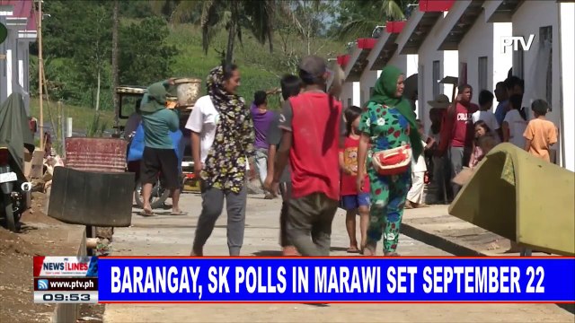 Barangay, SK polls in Marawi set September 22