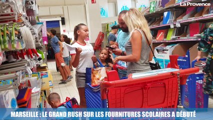 Marseille : le grand rush sur les fournitures scolaires a débuté