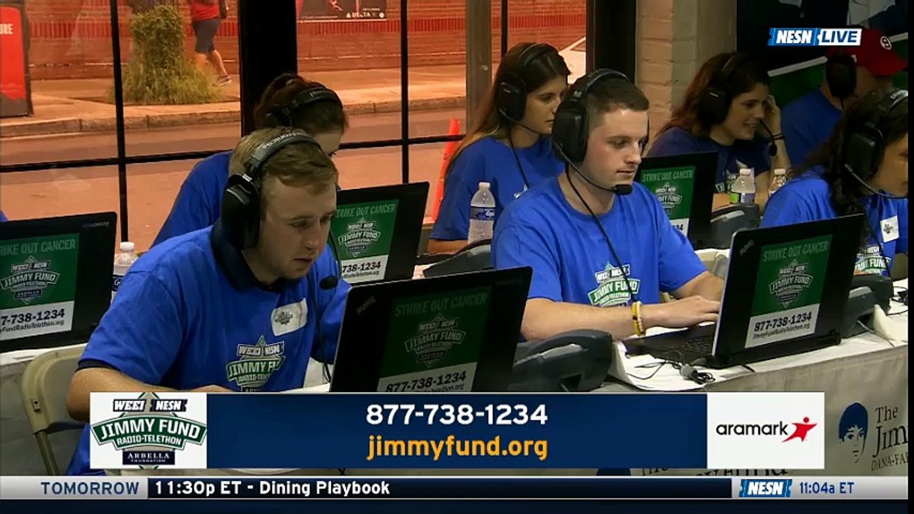 Ryan Donato joins the 2018 WEEI/NESN Jimmy Fund Radio Telethon