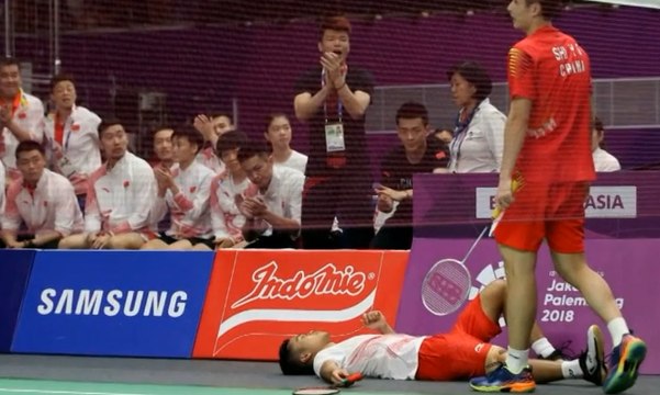 Final Bulu Tangkis Putra, Anthony Ginting Cedera
