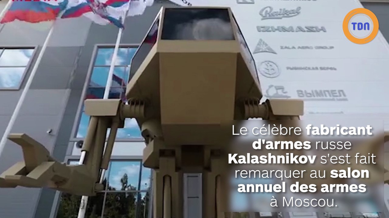 Kalashnikov présente son robot de guerre bipède lors d’une foire d’armes à Moscou !