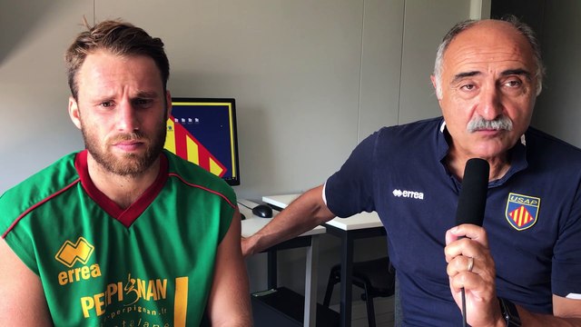 LES INTERVIEWS AVANT LE MATCH USAP vs Stade Français - T.ECOCHARD & C.LANTA