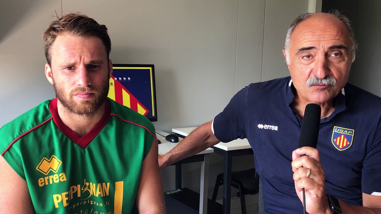 LES INTERVIEWS AVANT LE MATCH USAP vs Stade Français  -  T.ECOCHARD & C.LANTA
