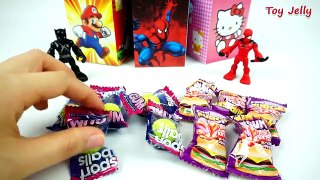 Learn Numbers 1 to 10 with Handmade Milk Carton Surprise Toys, Spider Man, Black Panther,S