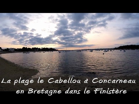 La plage le Cabellou en Bretagne dans le Finistère.