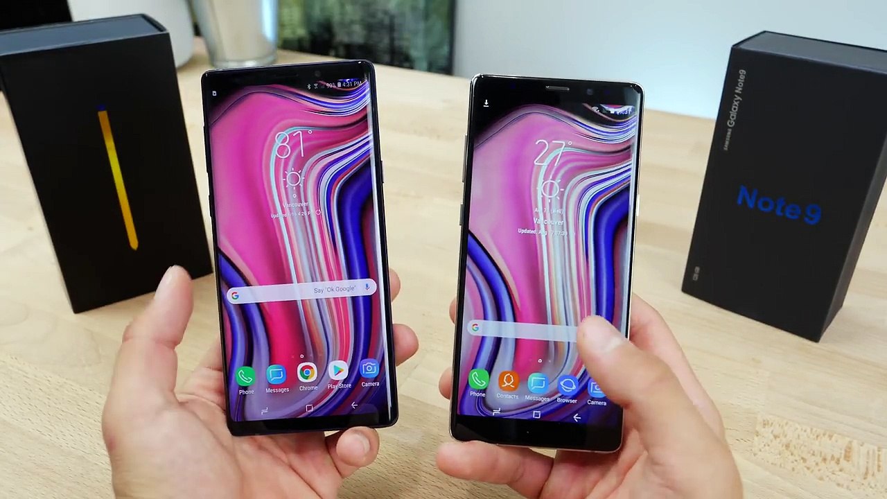 99 Fake Samsung Galaxy Note 9 vs 999 Note 9! video Dailymotion