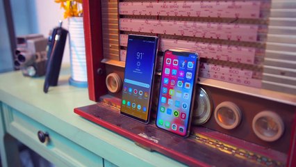 Galaxy Note 9 vs iPhone X w_ Austin Evans!