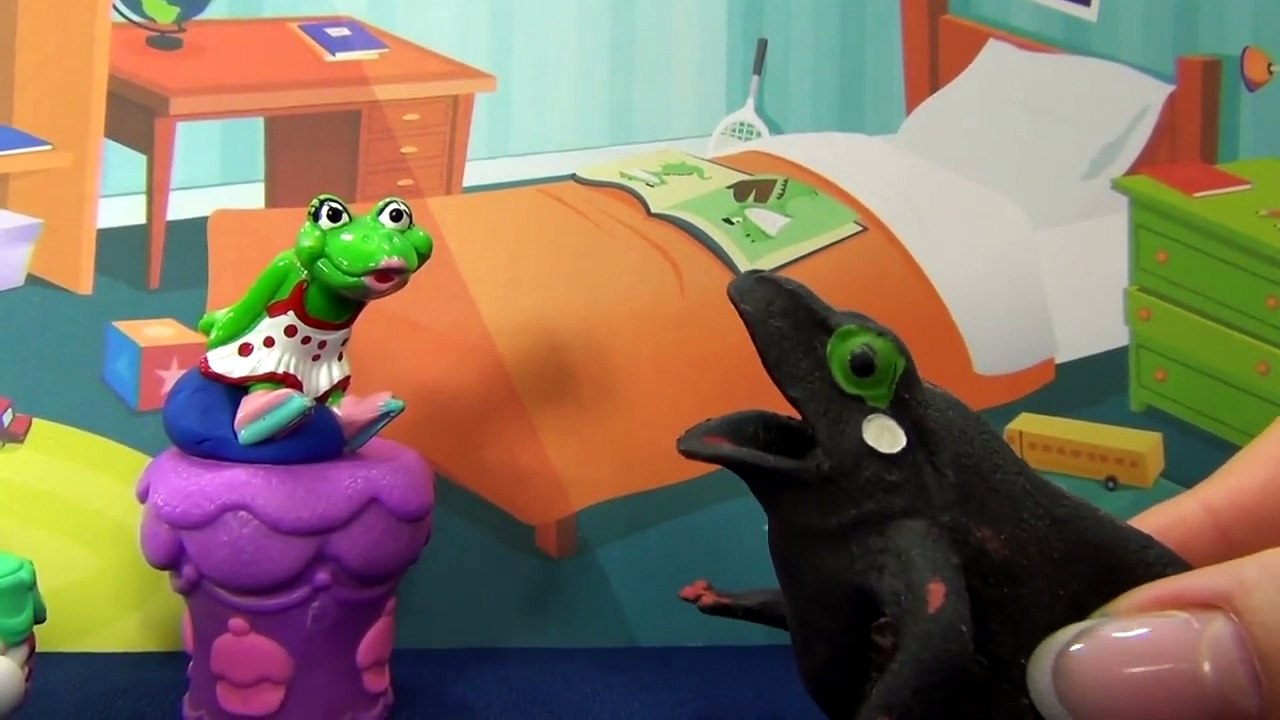 Peppa Pig in italiano. Peppa incontra il suo nuovo amico Rana. Peppa Pig e rane mangiano t