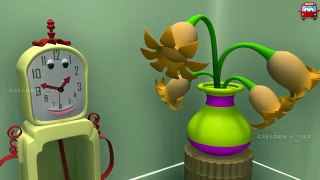 Hickory Dickory Dock | Nursery Rhyme With Lyrics | 3D Cartoon Animation Songs for Children