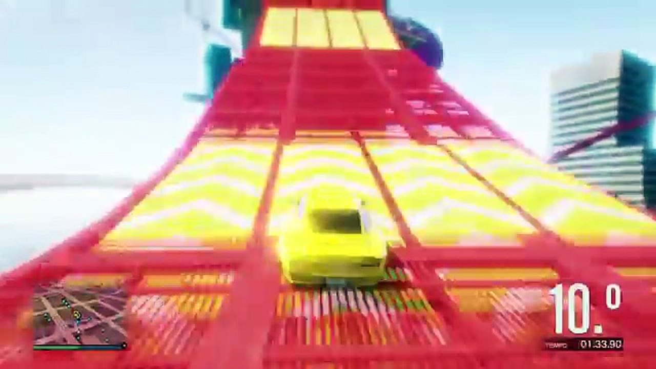 TANQUES BLINDADOS, EXPLOSIONES Y TELES GIGANTES! CARRERA GTA V ONLINE GTA 5 ONLINE