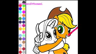 My Little Pony Games My Little Pony Coloring Games Rarity And AppleJack