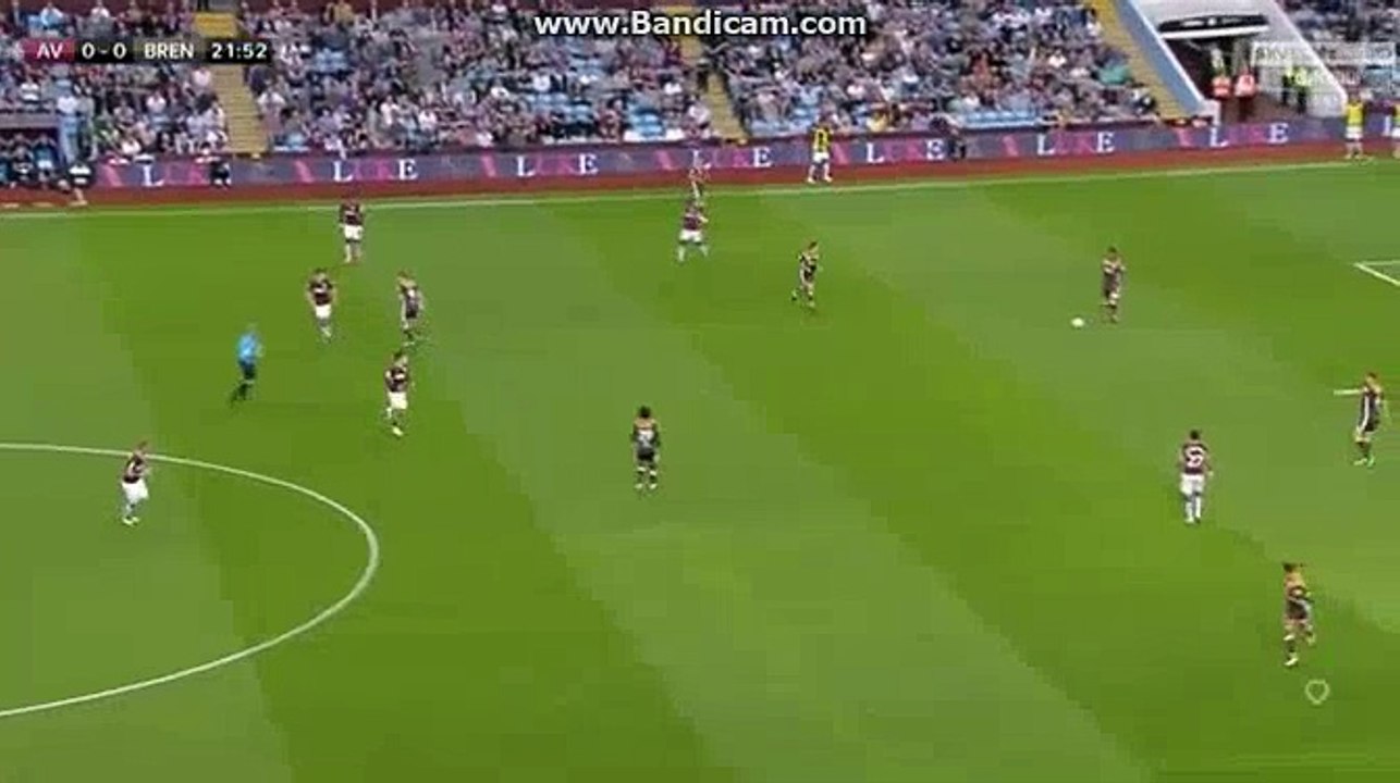 Maupay  Super  Goal  HD  Aston Villa 0 - 1	 Brentford  22-08-2018