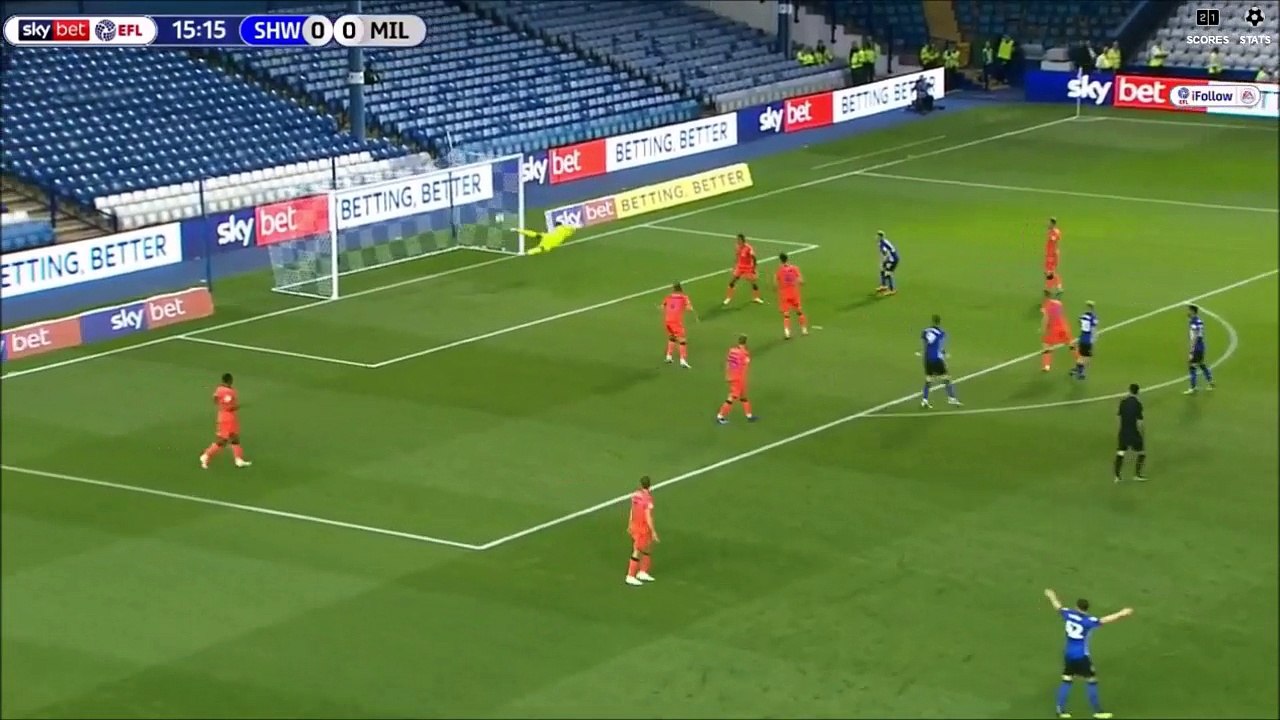 Bannan Great Half-Volley Goal - Sheffield Wednesday 1-0 Millwall
