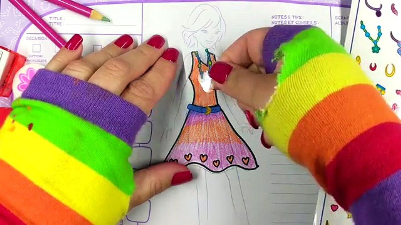 Coloring Heart Dress for Kids to Learn to Draw...