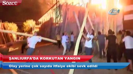 Oduncular Pazarı'nda korkutan yangın