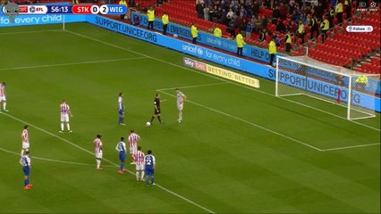 Will Grigg Second Goal - Stoke City 0-3 Wigan