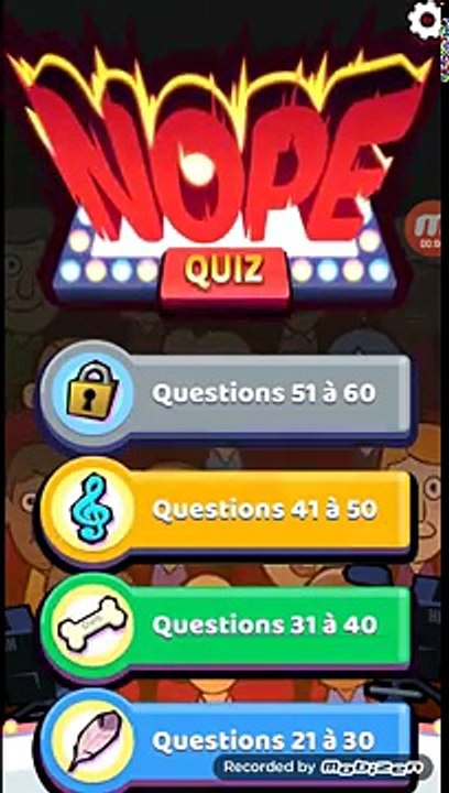 Nope Quiz/ Solutions de 41 à 50