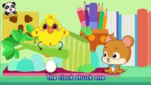 ♬Hickory Dickory Dock | ヒッコリー・ディッコリー・ドック | マザーグース | 赤ちゃんが喜ぶ人気の英語童謡 | 子供の歌 | アニメ | 動画 | Bab