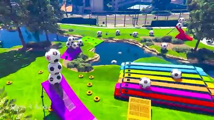 COLOR TRACTORS on Truck & Cars Cartoon for Kids and Colors for Children w Nursery Rhymes