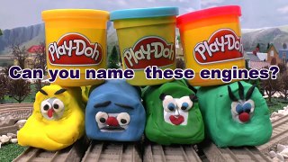 Play Doh Surprise Egg Shapes Guess The Engines 4 Thomas The Tank Play Doh Thomas Tank Kids