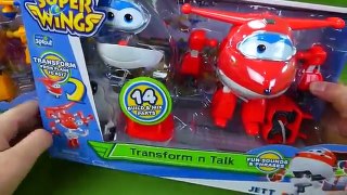 Super Wings Toys Transform N Talk Donnie and Jett Airplane Transforming Bot Take Apart Toy