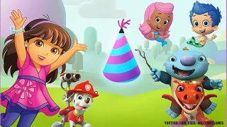 Paw Patrol Dora The Explorer Bubble Guppies in Nick Jr Party Racers Game