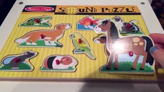 Animals Sound Puzzle for kids. Learning sounds of animals.