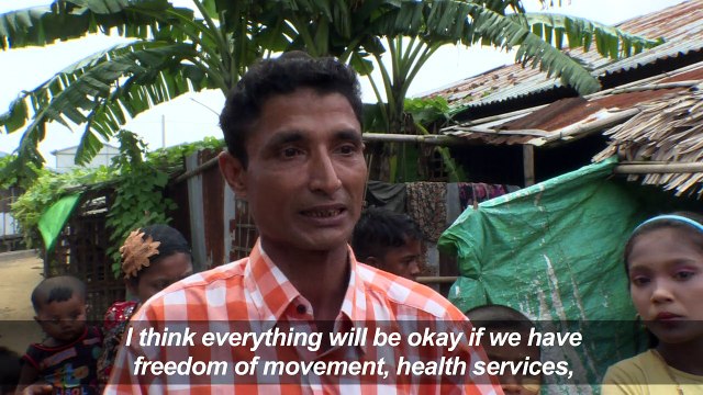 Internally displaced Rohingya refugees mark Eid