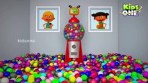 Gumball Machine For Kids to Learn Colors | Surprise Gumballs Red, Yellow Blue for Children