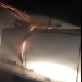 Rusia: turbina de avión se incendió en pleno vuelo