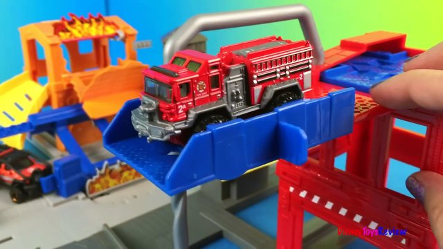 Matchbox on a Mission Flame Smashers with Fire Truck and Fire Engine DieCast Cars for kids