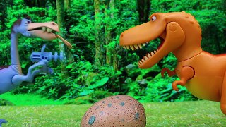 The Good Dinosaur Bubbha Shoots Ramsey with Play Doh Gun and Steals Surprise Dinosaur Egg